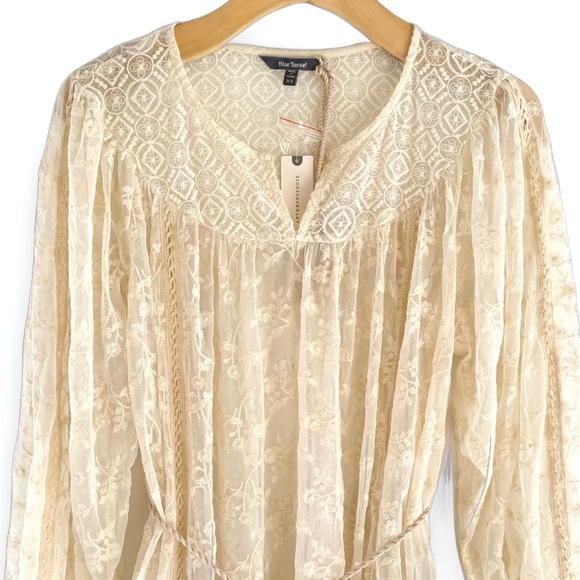 Anthropologie Lace Dress by Blue Tassel Cream antique inspired Boho Wedding - Picture 3 of 8